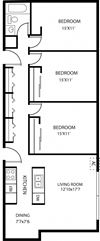 Silver Lake Apartments in New Brighton, MN 3 Bedroom
